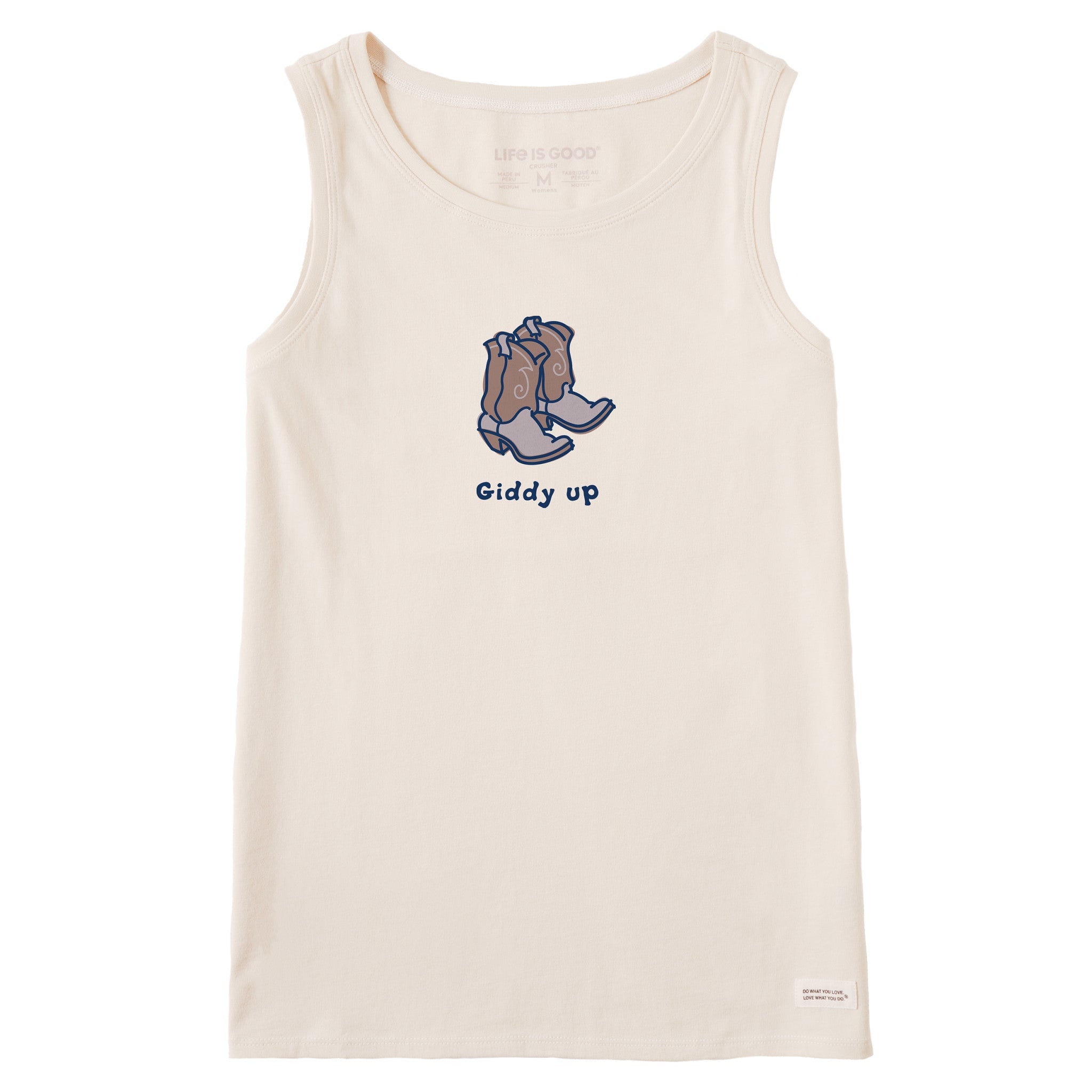 Women's Giddy Up Cowboy Boots Crusher Tank