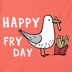 Kids Happy Fry Day Short Sleeve Crusher Tee