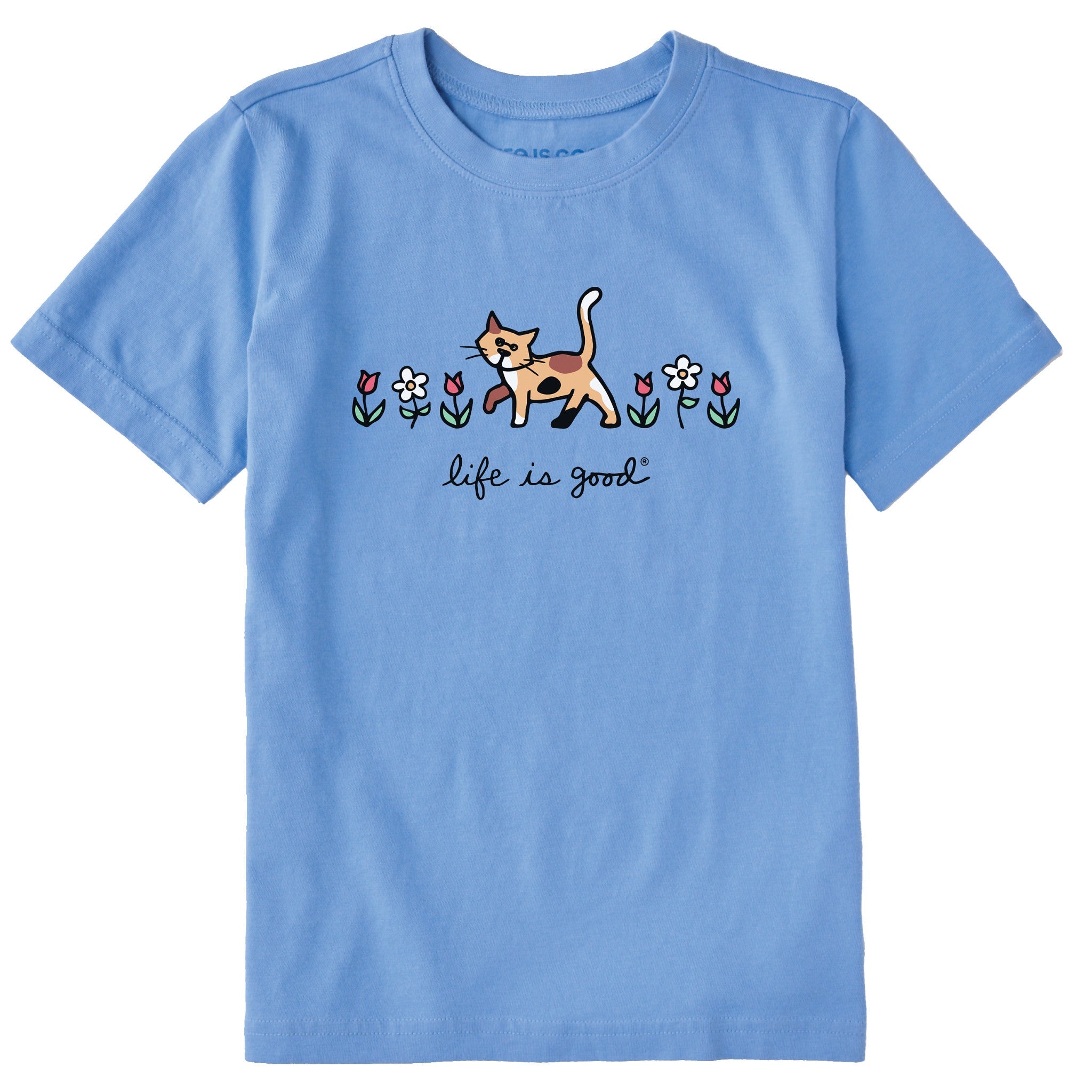 Kids Al with Flowers Short Sleeve Crusher Tee