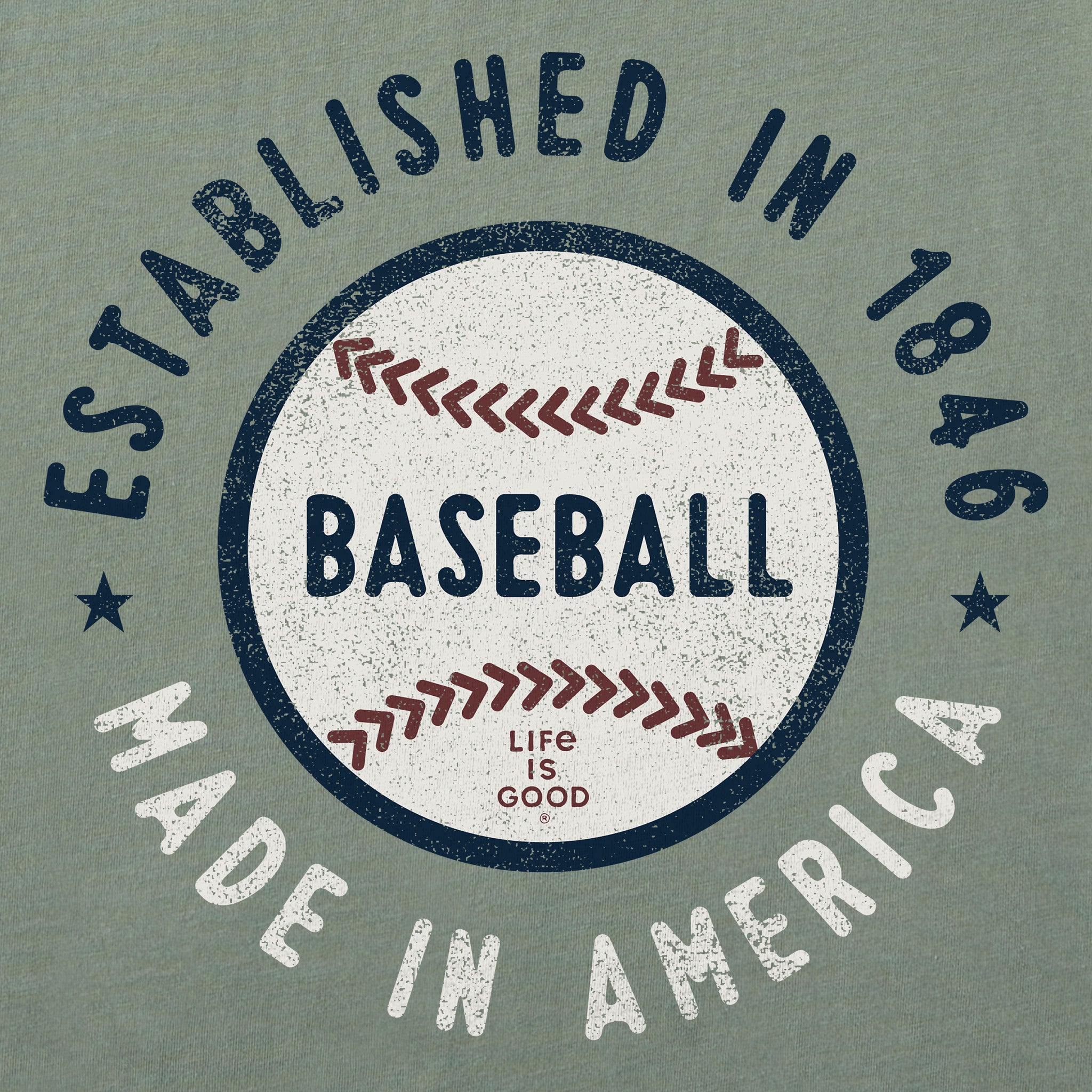 Women's Est. in 1846 Baseball Short Sleeve Crusher Boxy Tee
