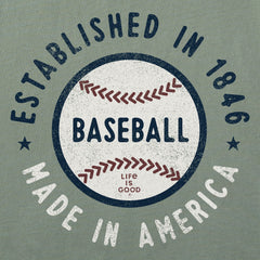 Women's Est. in 1846 Baseball Short Sleeve Crusher Boxy Tee