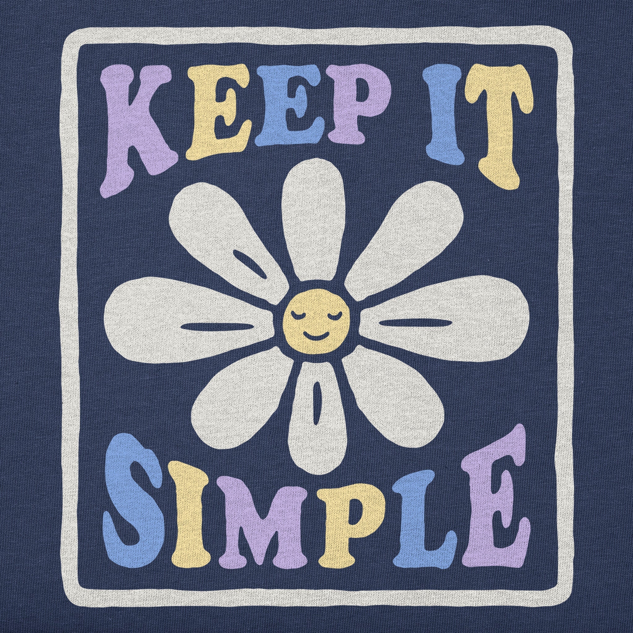 Women's Keep it Simple Daisy Smile Short Sleeve Tee