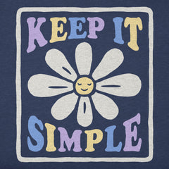 Women's Keep it Simple Daisy Smile Short Sleeve Tee
