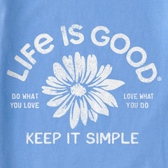 Women's Crafty Keep it Simple Daisy Short Sleeve Tee