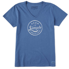 Women's Keep it Simple Coin Short Sleeve Vee