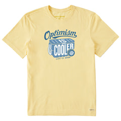 Men's Optimism is Cooler Short Sleeve Crusher Tee