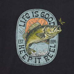 Men's Keep it Reel Bass Jump Short Sleeve Crusher Tee