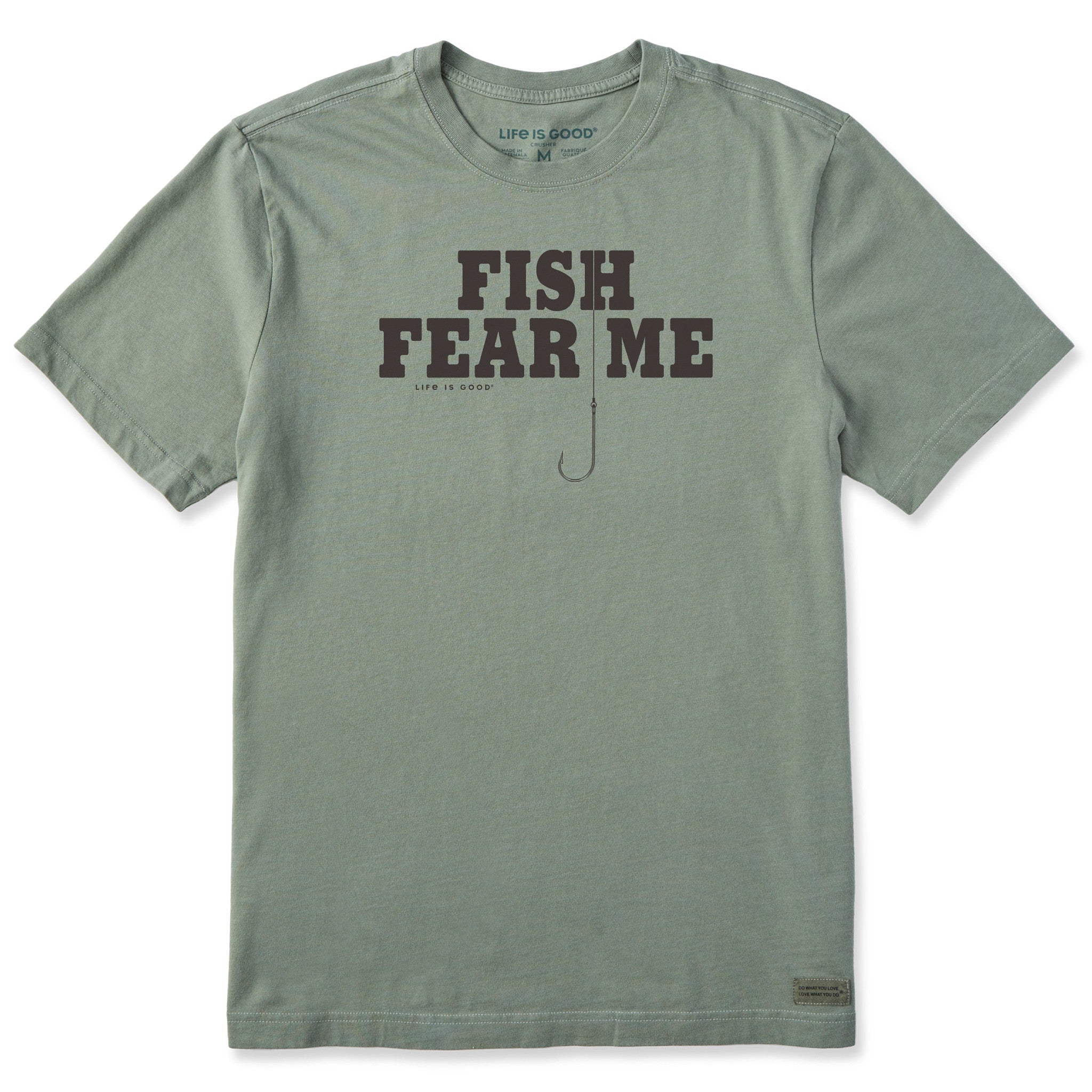 Men's Fish Fear Me Hook Short Sleeve Crusher Tee