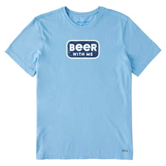 Men's Wordsmith Beer with Me Short Sleeve Crusher Tee