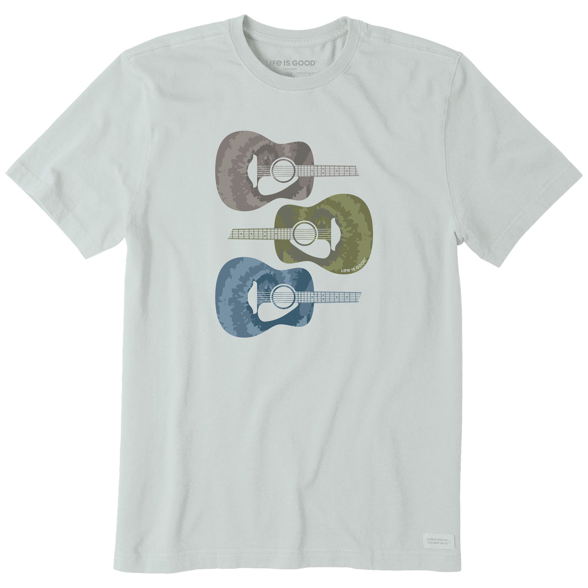 Men's Tie Dye Guitars Short Sleeve Tee
