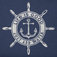 Men's Just Add Water Anchor Compass Short Sleeve Crusher Tee