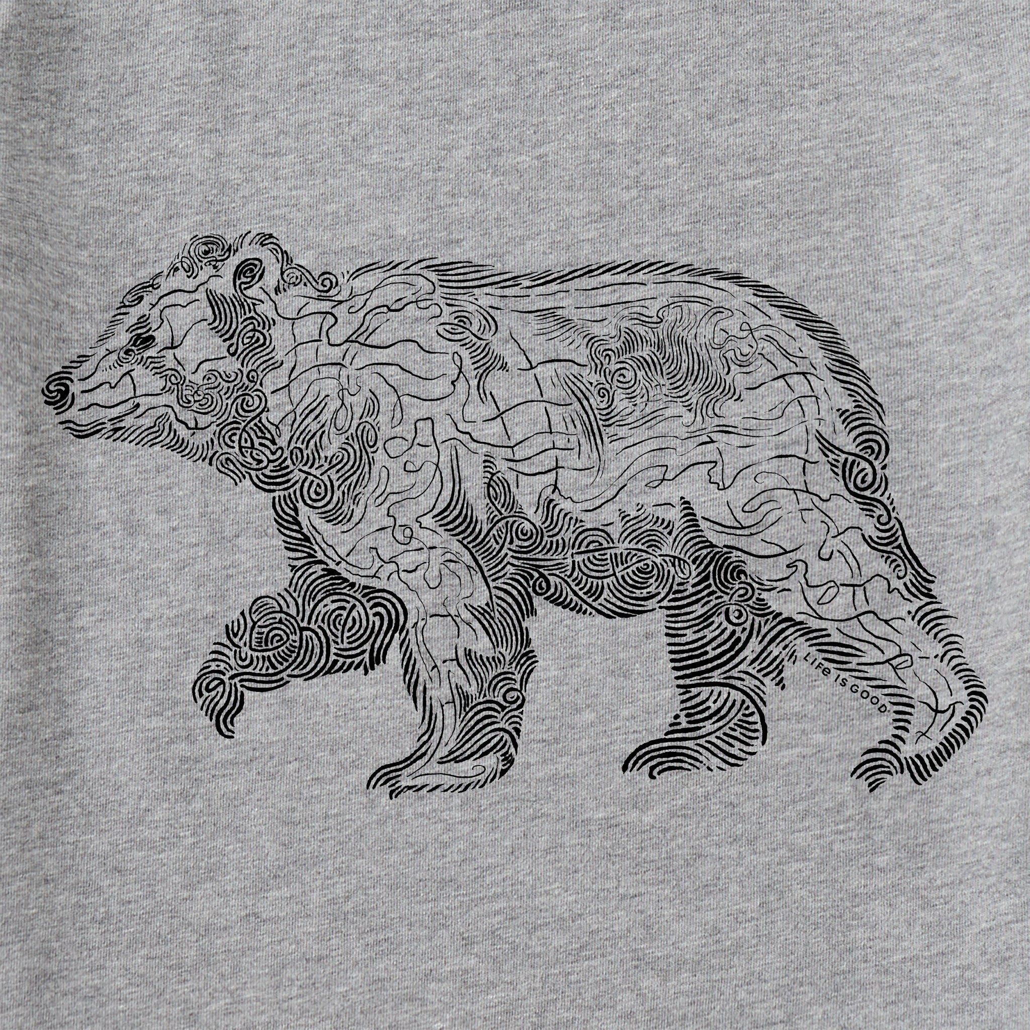 Men's Fineline Bear Short Sleeve Crusher Tee
