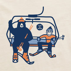 Men's Jake Bear Ski Lift Long Sleeve Crusher Tee
