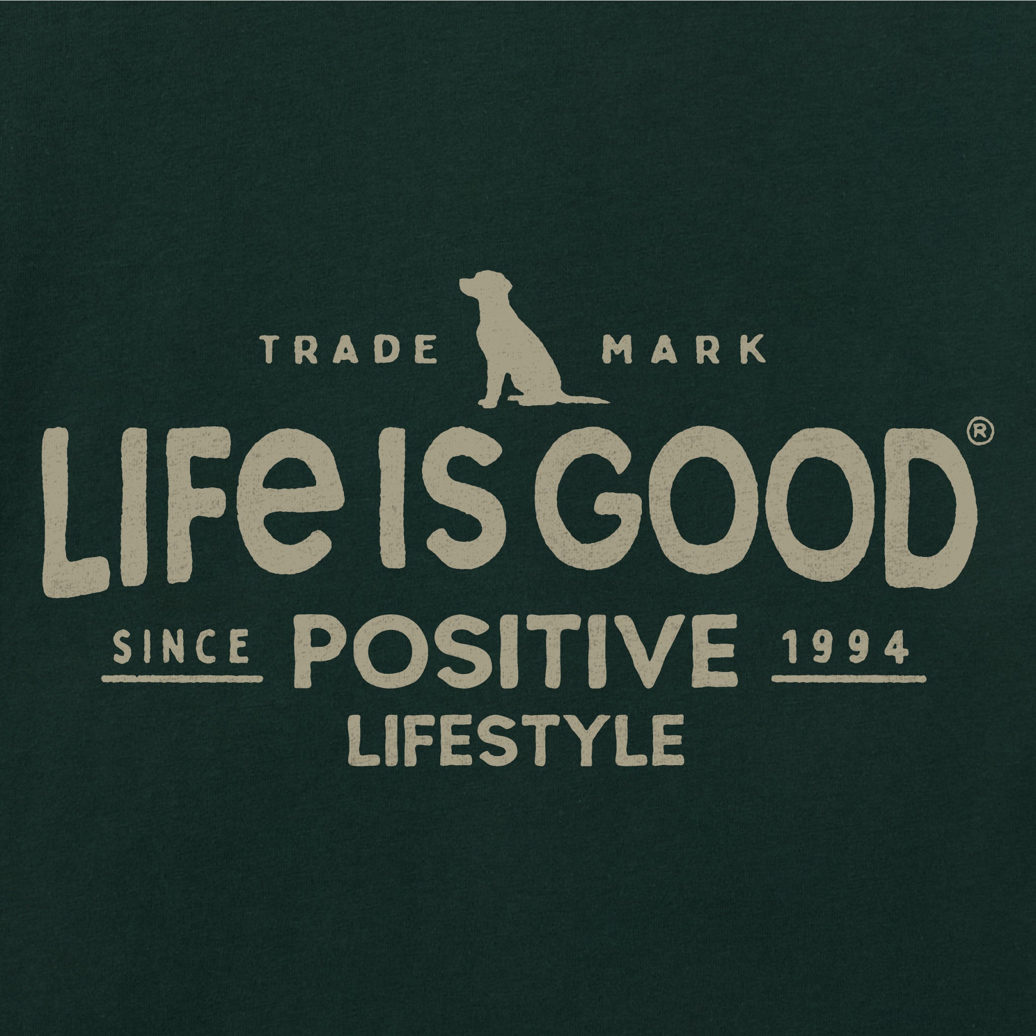 Men's Positive Lifestyle Dog Long Sleeve Crusher Tee