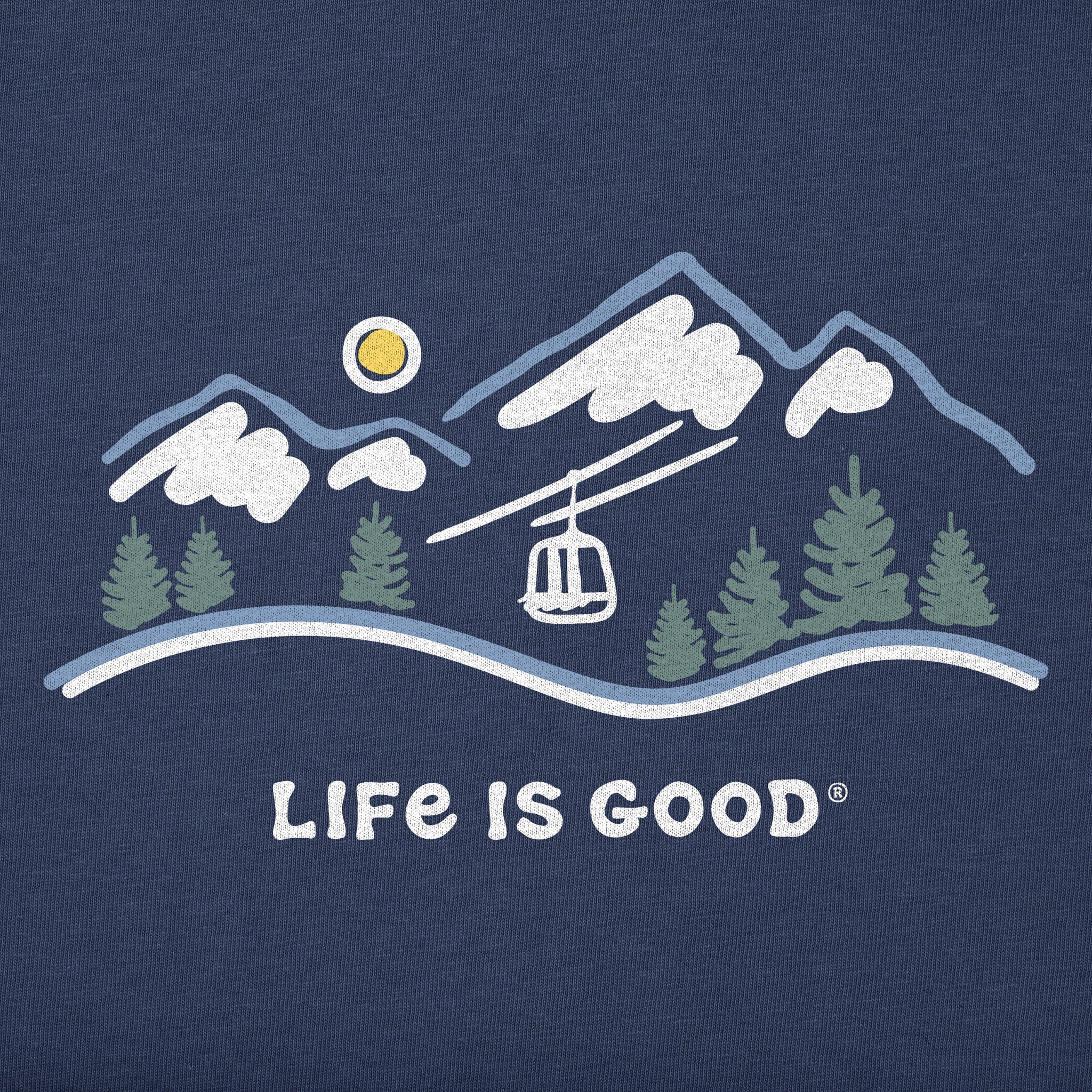 Men's Ski Lift Vista Long Sleeve Crusher Tee