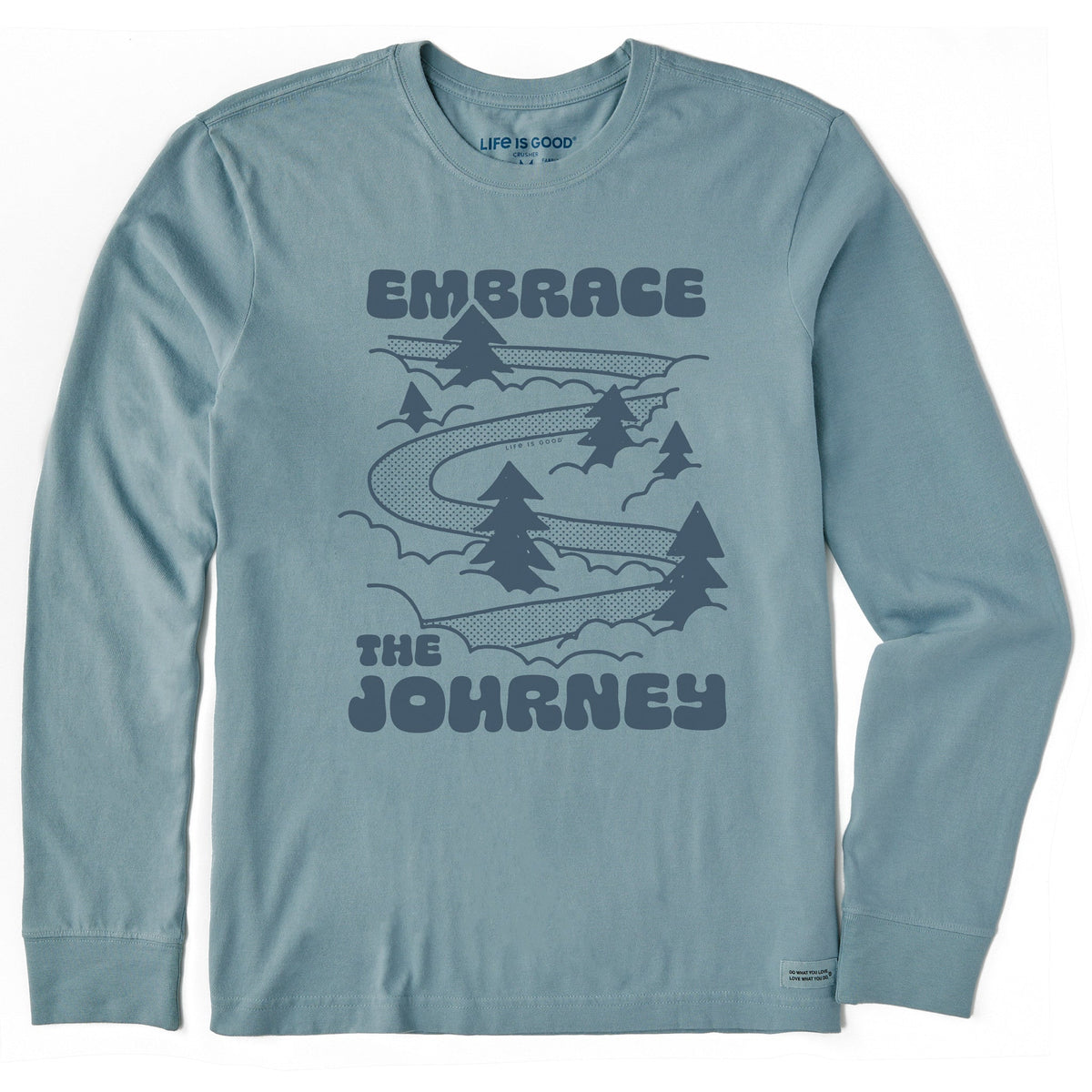 Men's Embrace the Journey Road Long Sleeve Crusher Tee