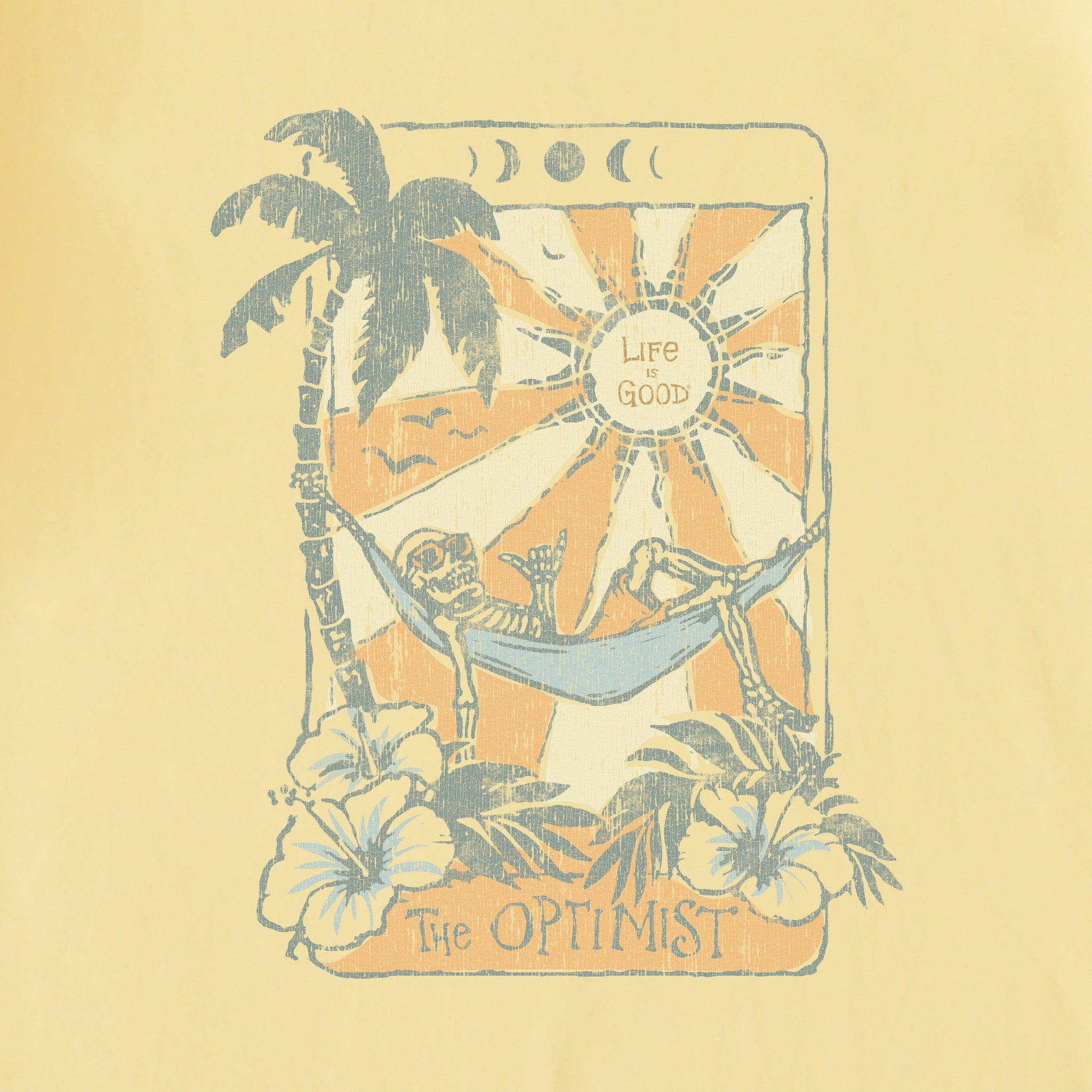 Men's Optimist Tarot Card Short Sleeve Crusher-LITE Tee