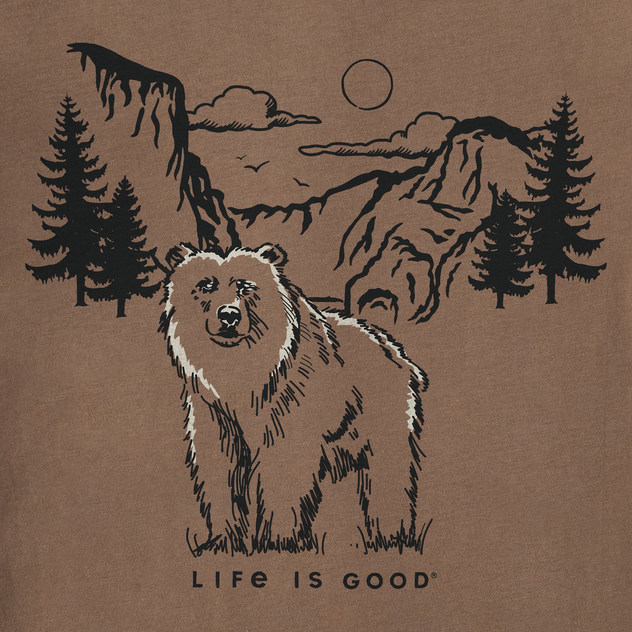 Men's Scenic Outdoor Bear Short Sleeve Crusher-LITE Tee