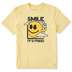 Men's Smile It's Free! Clouds Short Sleeve Tee