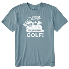 Men's 100% Chance of Golf Short Sleeve Crusher-LITE Tee
