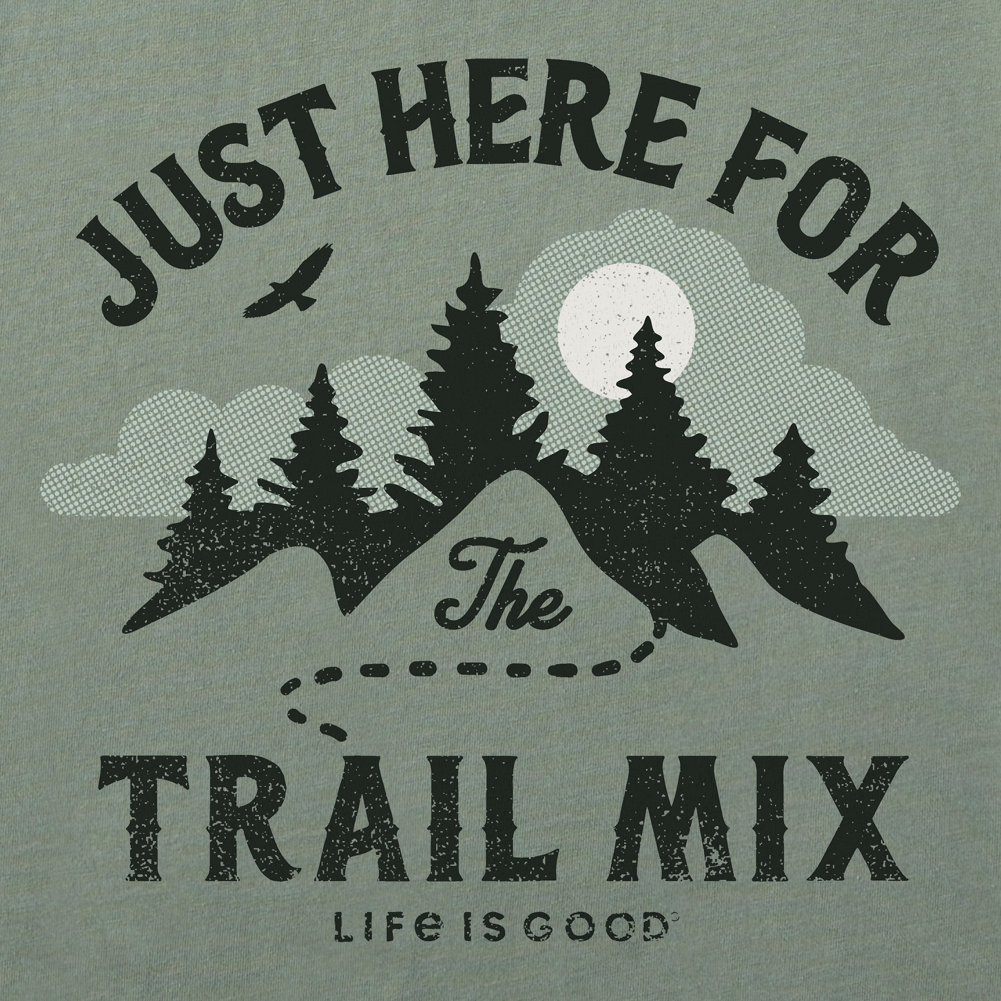 Men's just here for the Trail Mix Short Sleeve Tee