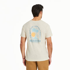Men's Life isn't Easy Palms Slub Slim Fit Tee