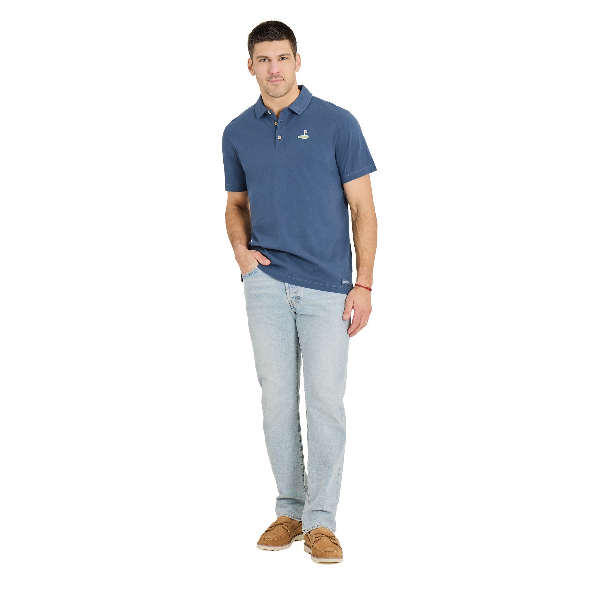 Men's LC Golf Flag Short Sleeve Crusher-LITE Polo