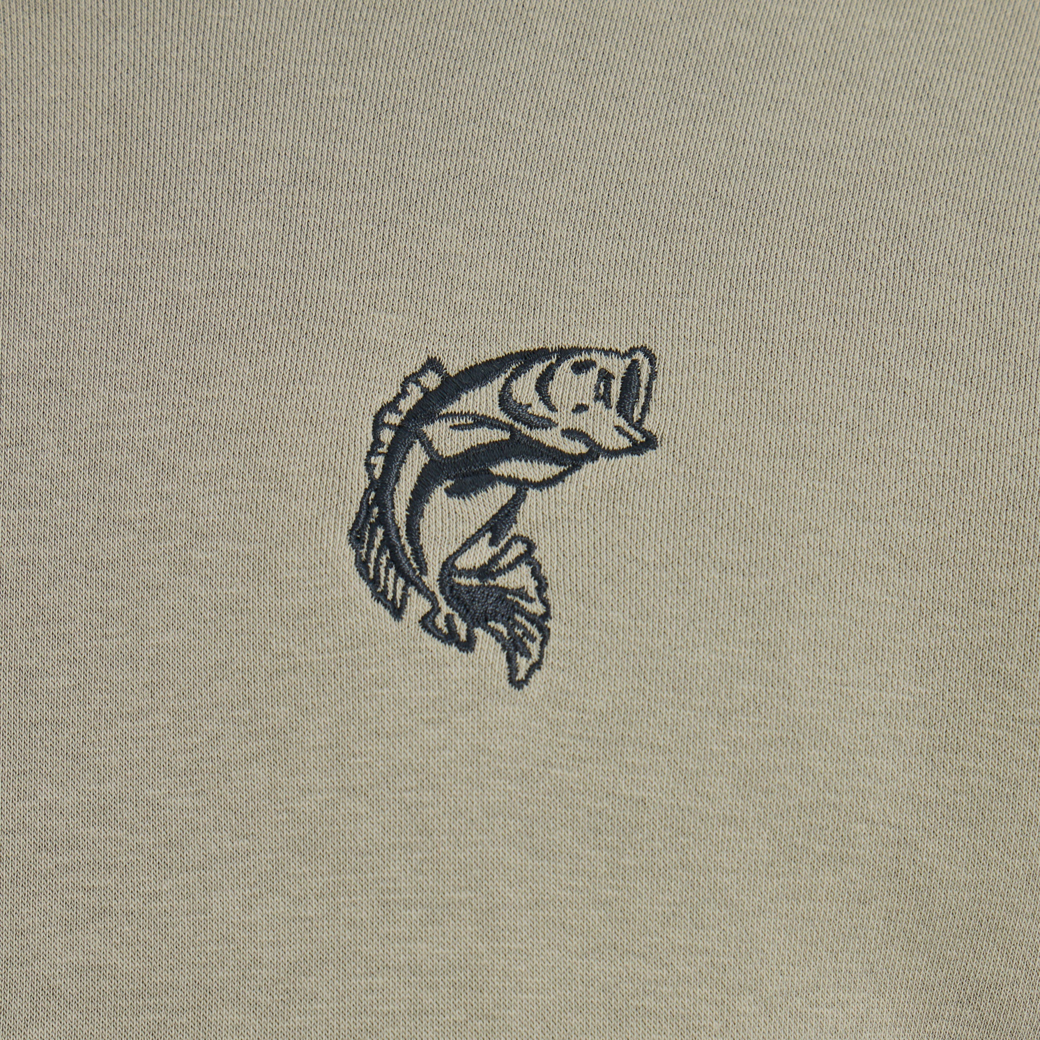 Men's Simple Fish Good Vibes Fleece Hoodie
