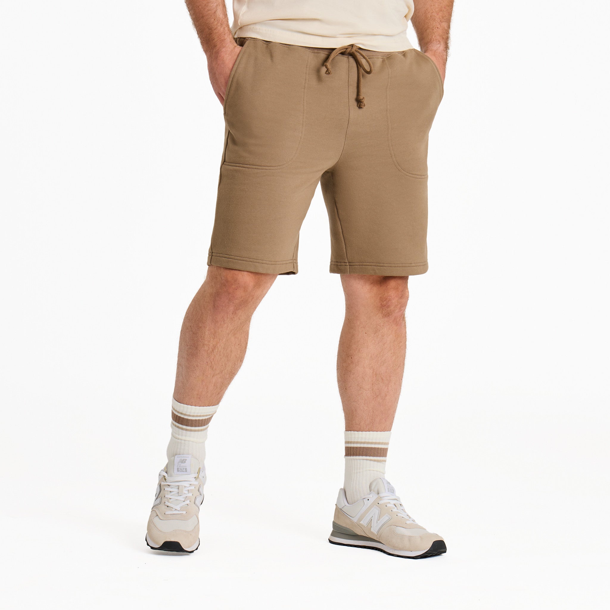 Men's Solid Good Vibes Fleece Shorts