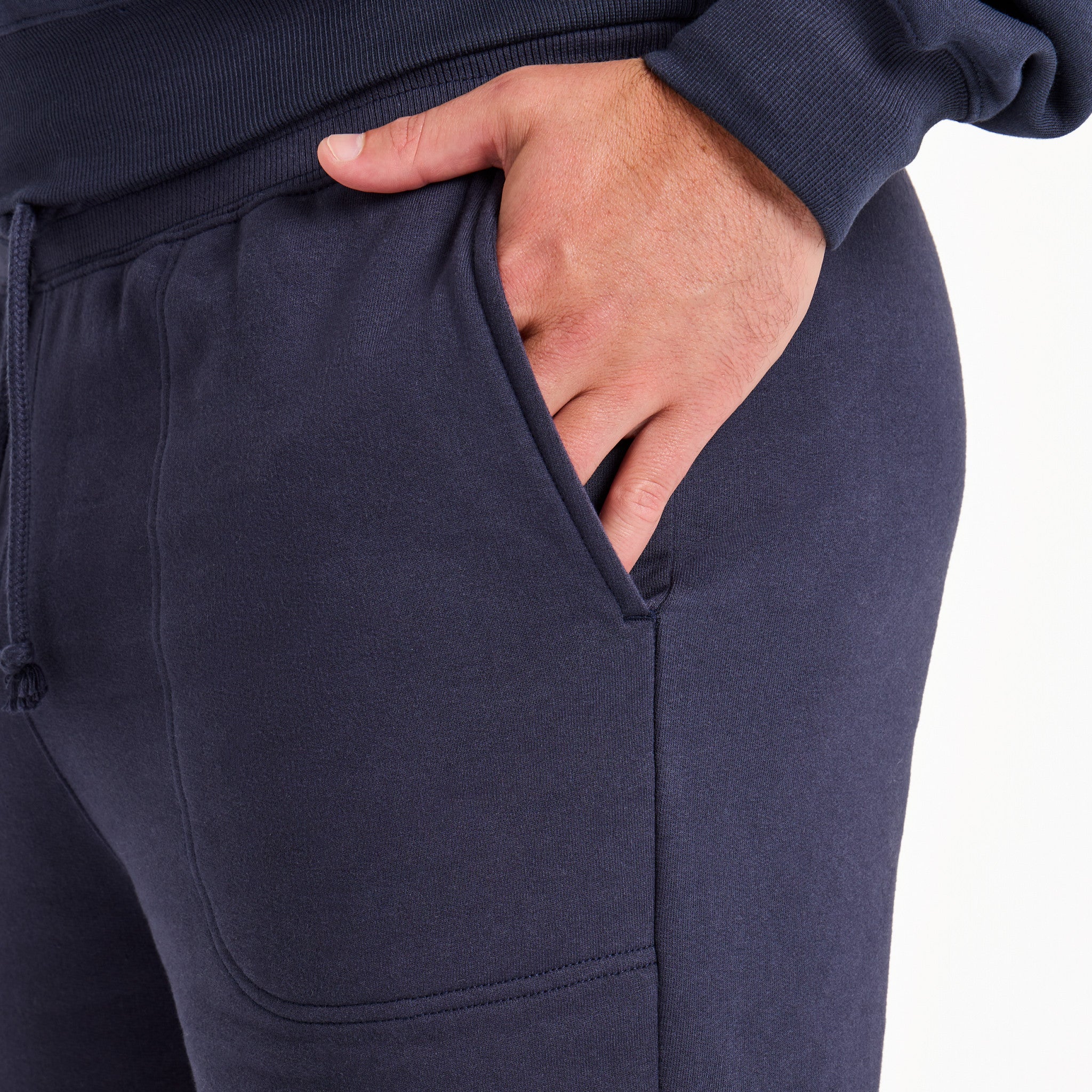 Men's Solid Good Vibes Fleece Shorts