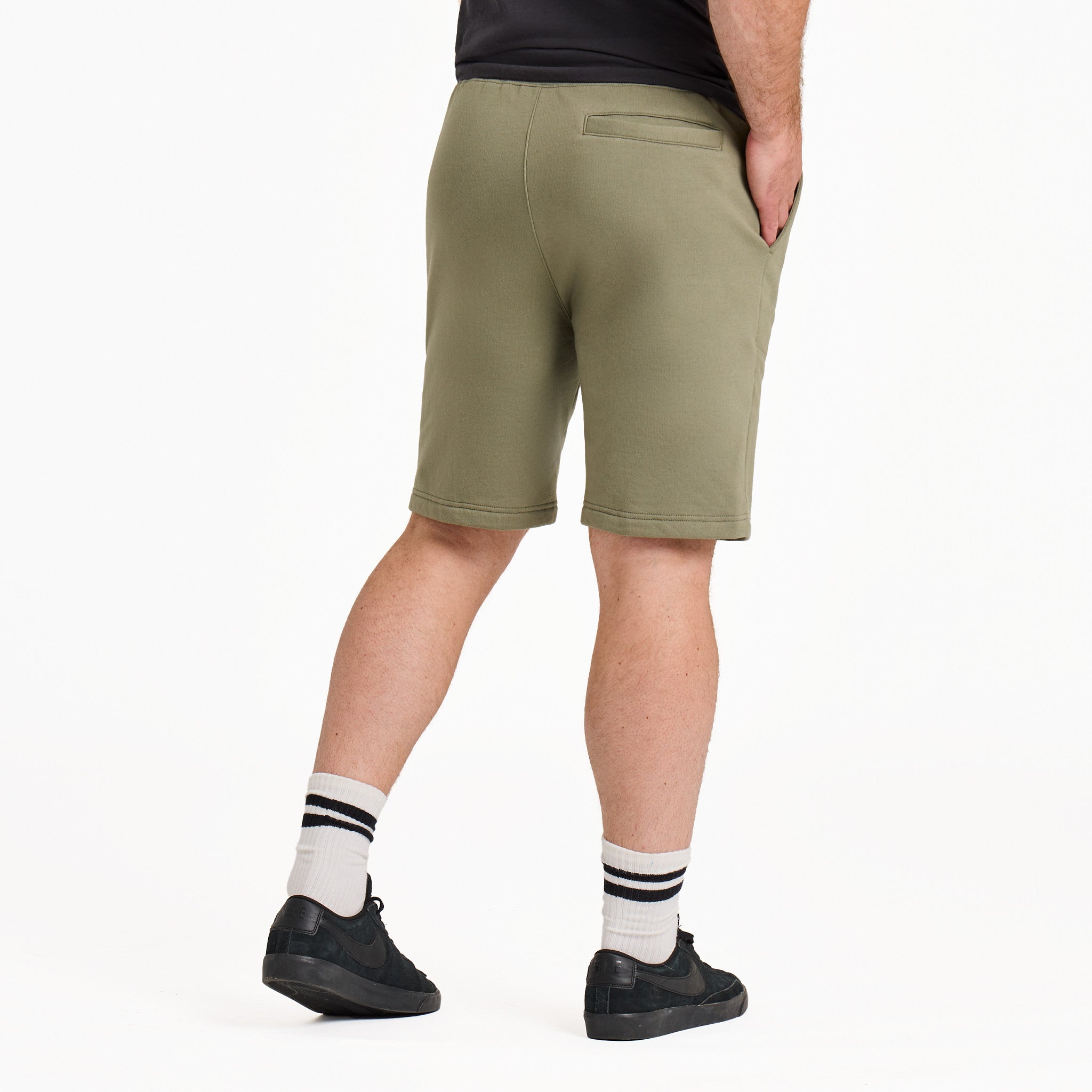 Men's Solid Good Vibes Fleece Shorts