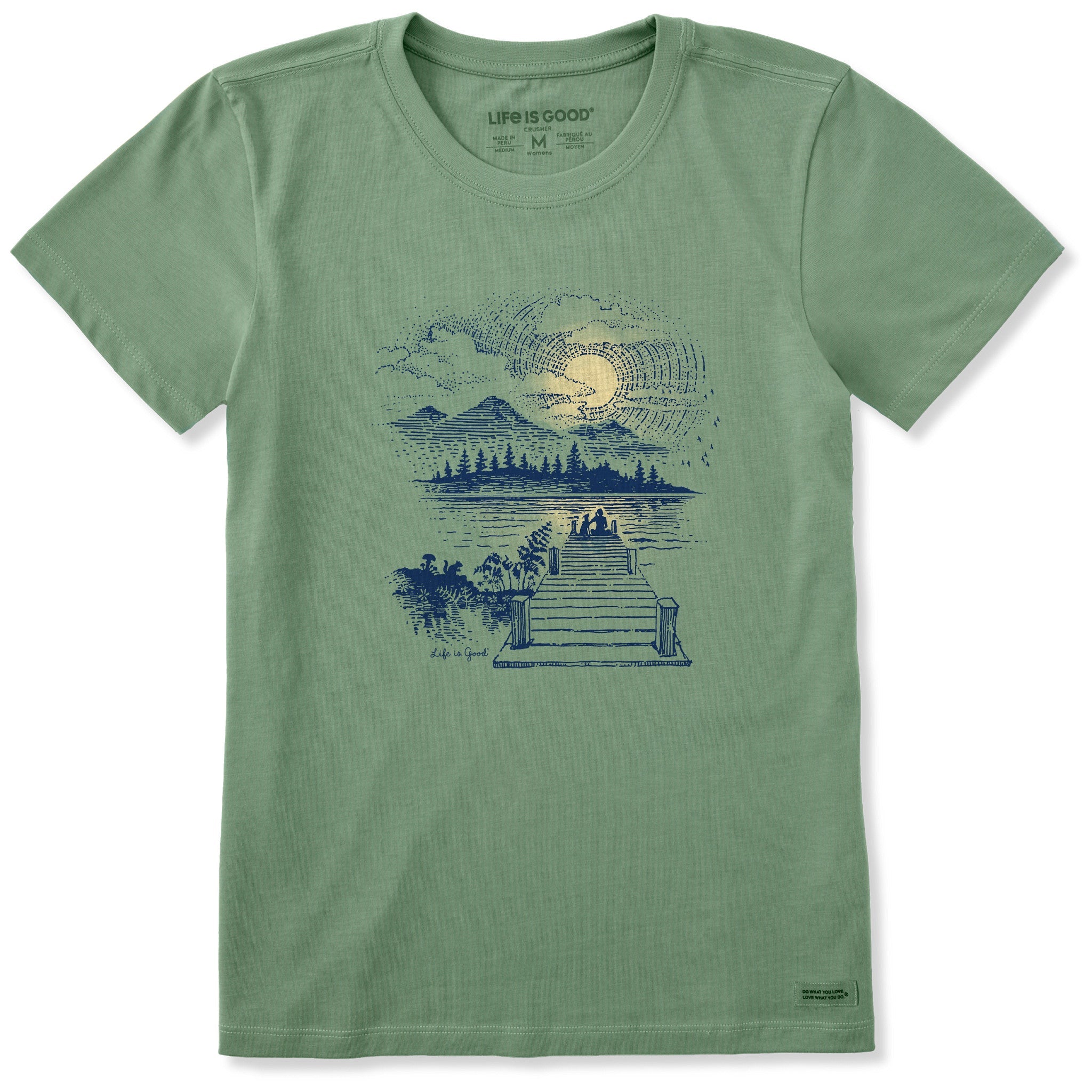Women's Dock Sunset W Short Sleeve Crusher Tee