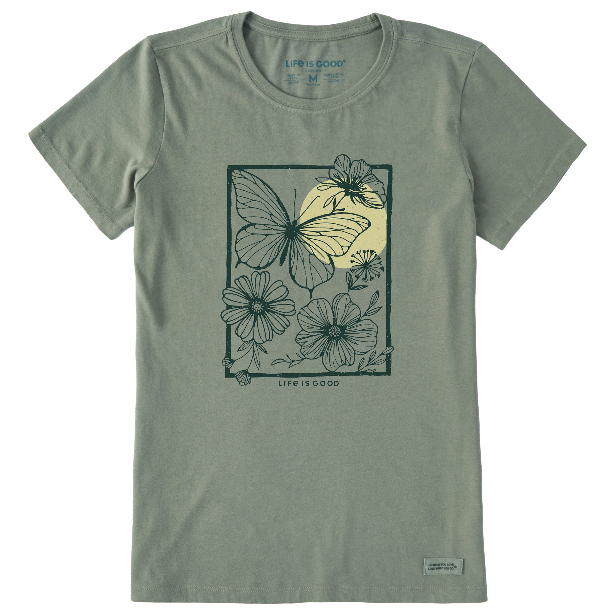 Women's Butterfly Medley Short Sleeve Crusher Tee