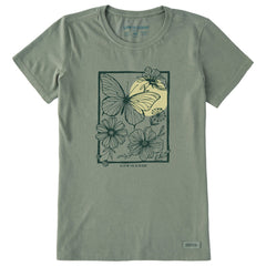 Women's Butterfly Medley Short Sleeve Crusher Tee