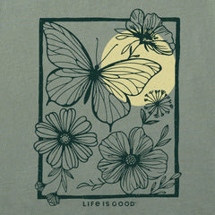 Women's Butterfly Medley Short Sleeve Crusher Tee