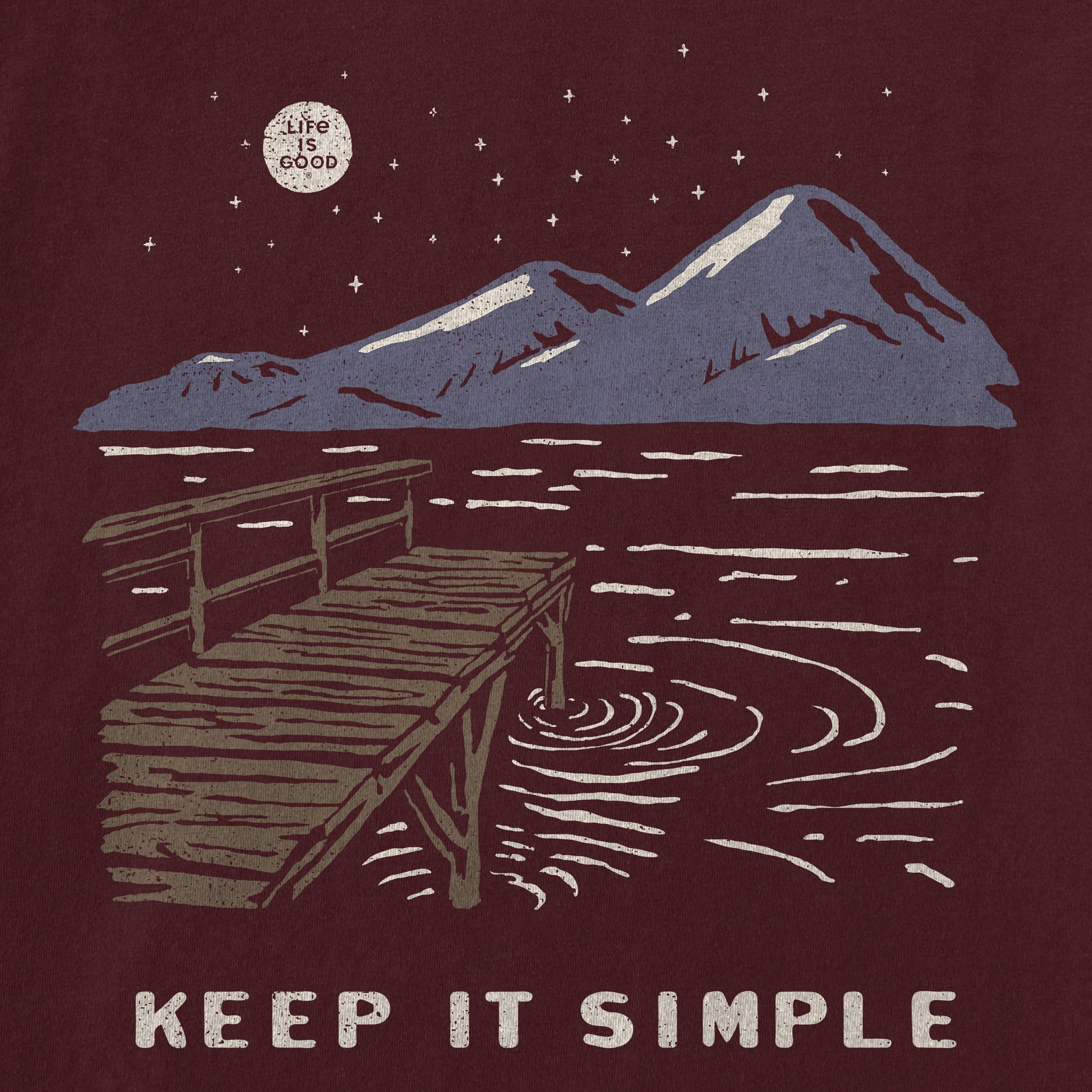 Women's Keep it Simple Dock Long Sleeve Crusher Tee