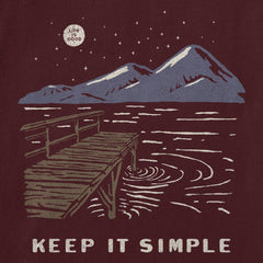 Women's Keep it Simple Dock Long Sleeve Crusher Tee