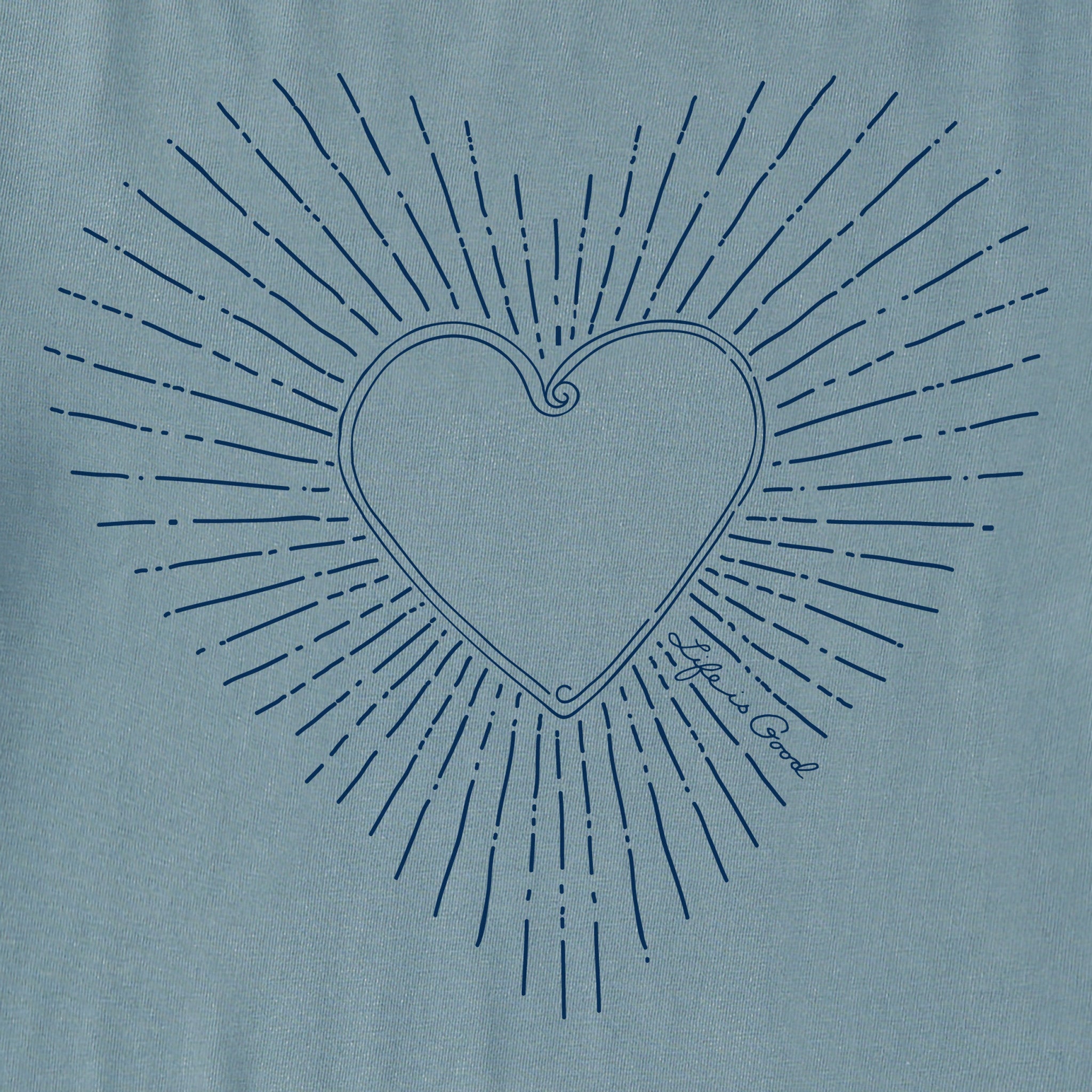 Women's Heart Burst Short Sleeve Crusher Vee