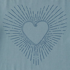 Women's Heart Burst Short Sleeve Crusher Vee