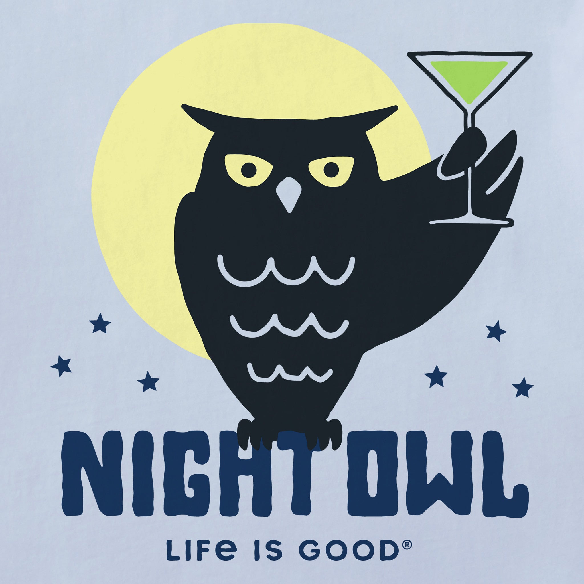 Women's Crafty Night Owl Short Sleeve Crusher Vee