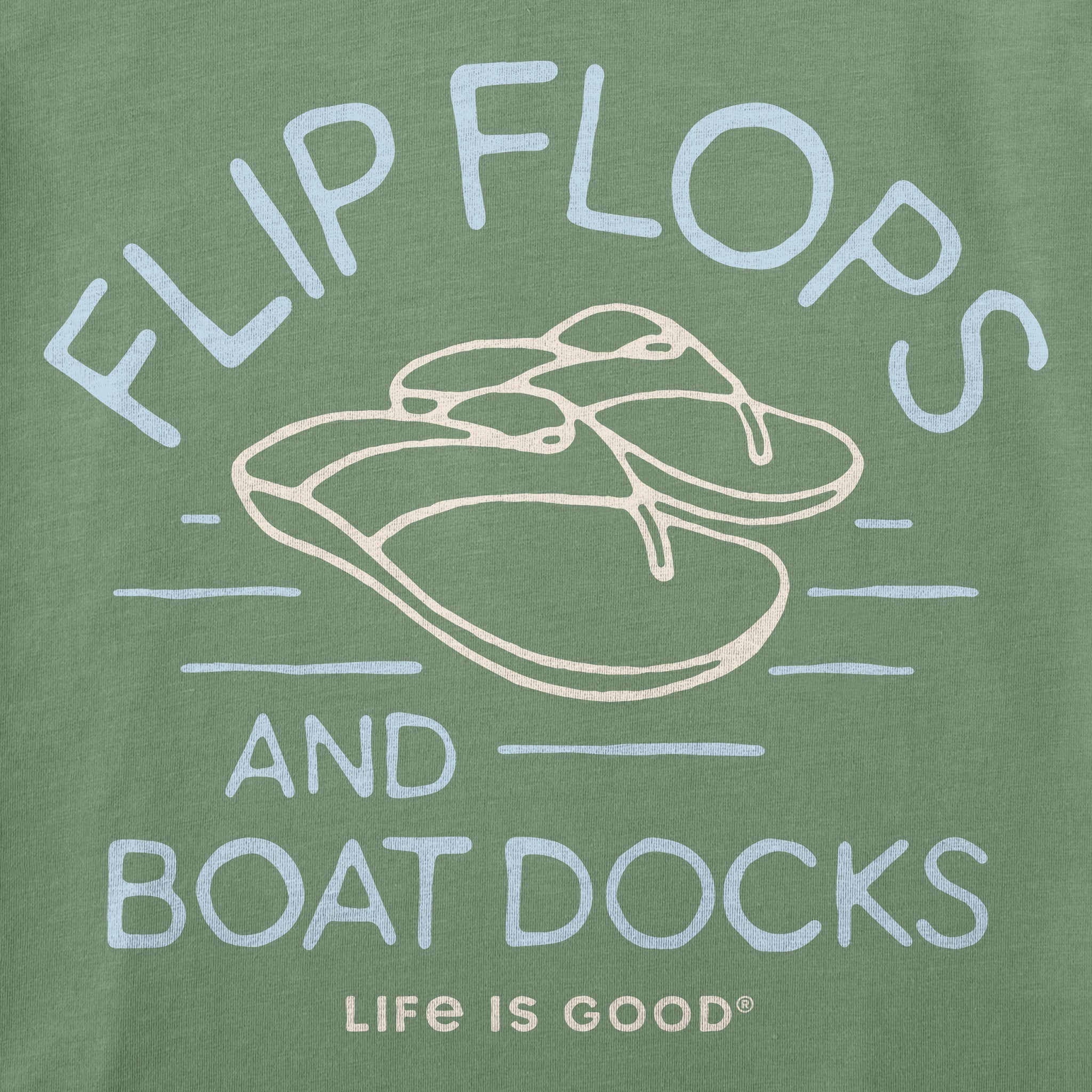 Women's Flip Flops & Boat Docks Short Sleeve Tee