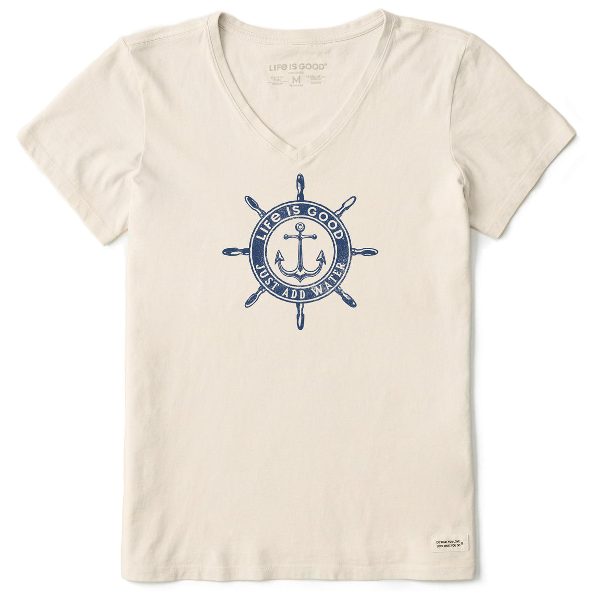 Women's Just Add Water Anchor Compass Short Sleeve Crusher-LITE Vee