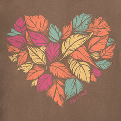 Women's Leaf Heart Long Sleeve Crusher-LITE Vee
