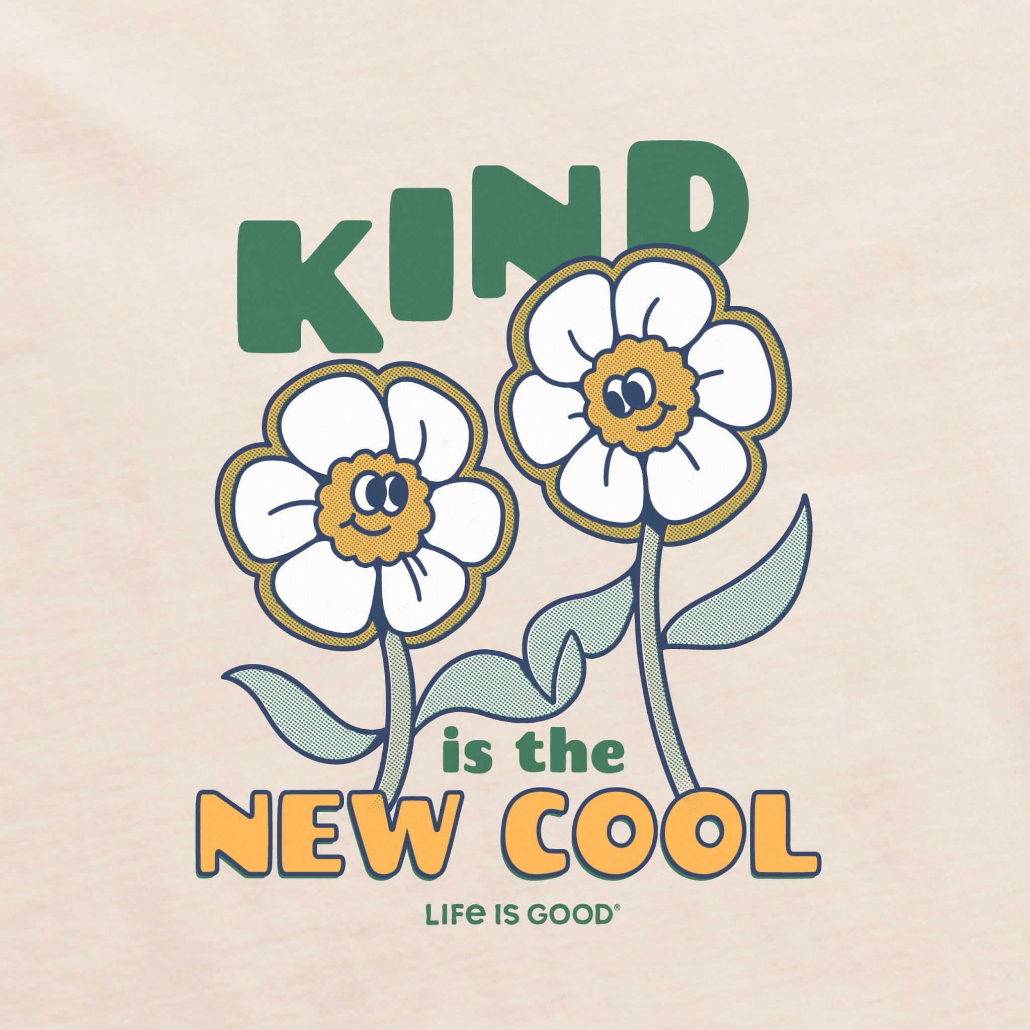 Women's Kind is the New Cool Flowers Short Sleeve Crusher Boxy Tee