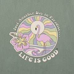 Women's Flamingo in Paradise Short Sleeve Crusher Boxy Tee