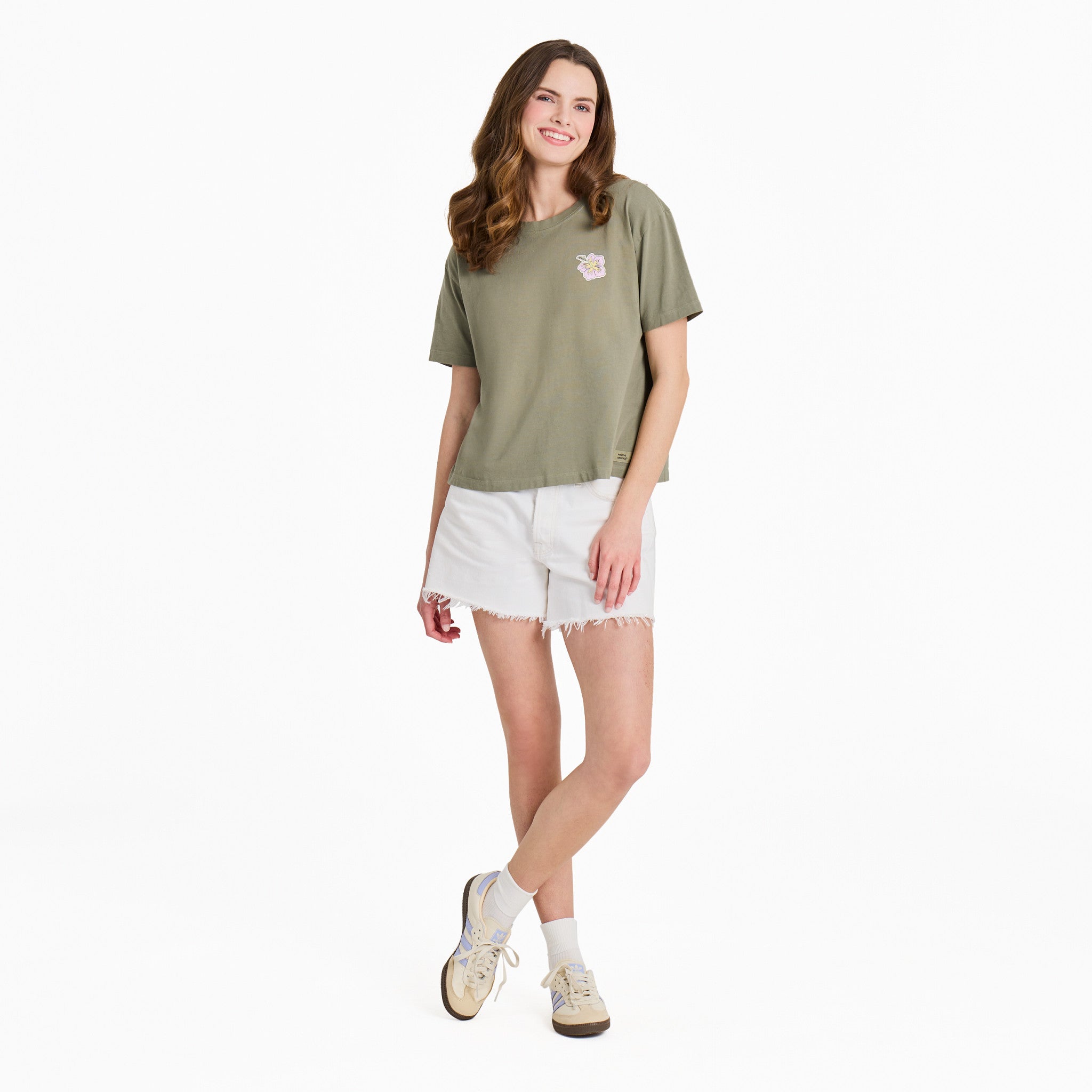Women's Flamingo in Paradise Short Sleeve Crusher Boxy Tee
