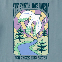 Women's Dove Earth Has Music Long Sleeve Crusher Boxy Tee