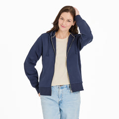 Women's Crafty LIG Stacked Good Vibes Fleece Zip Hoodie