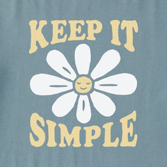 Women's Keep it Simple Daisy Smile Crusher-FLEX Hoodie Tunic