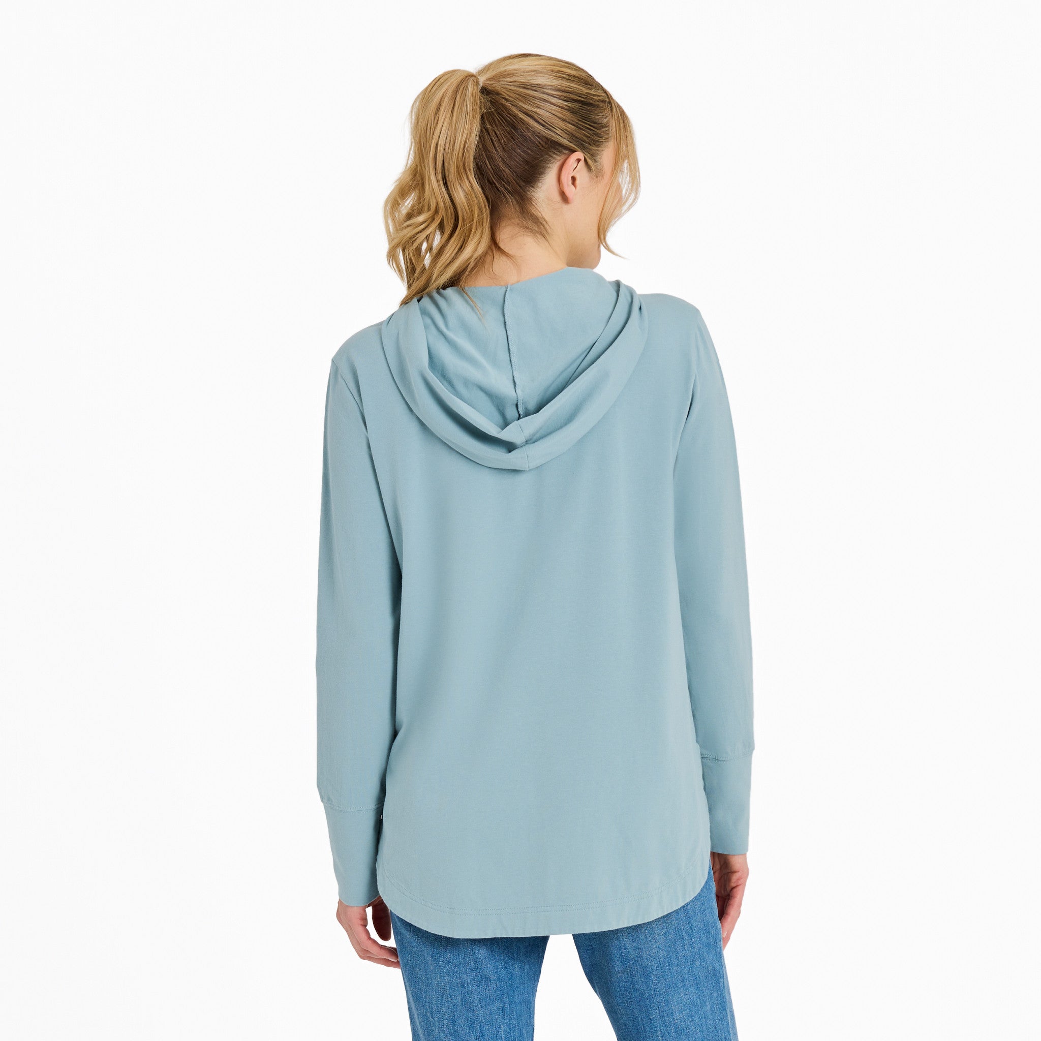 Women's Keep it Simple Daisy Smile Crusher-FLEX Hoodie Tunic